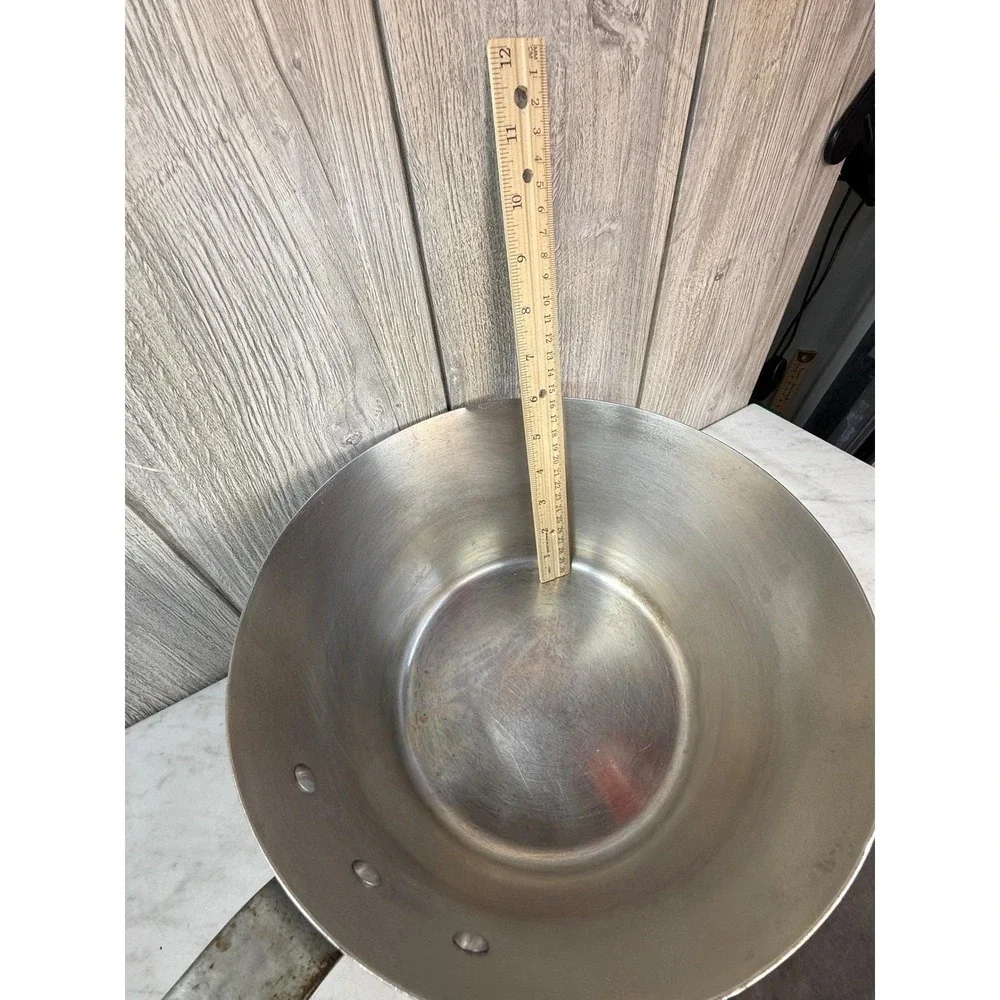 Vintage Vollrath Aluminum Tapered Saucepan Pot 7335-1 NSF Commercial Kitchen